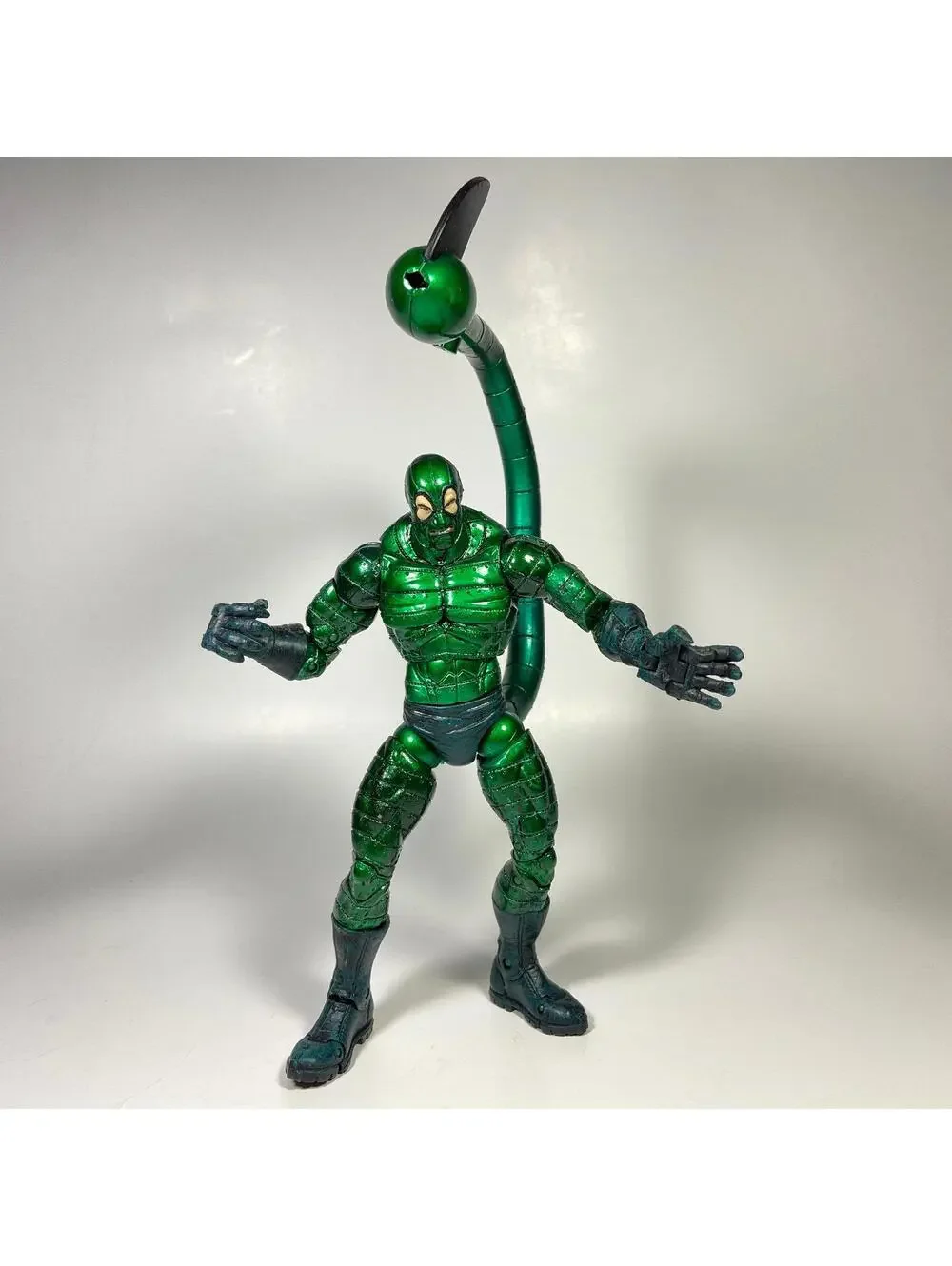 7” 2004 Toy Biz Marvel Spider-Man Metallic Tail-Strike Scorpion Figure - INCOMP.